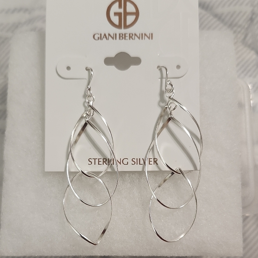 Giani Bernini Sterling Silver Twisted Earrings DISCOUNTED PRICED TO SALE - Picture 1 of 1